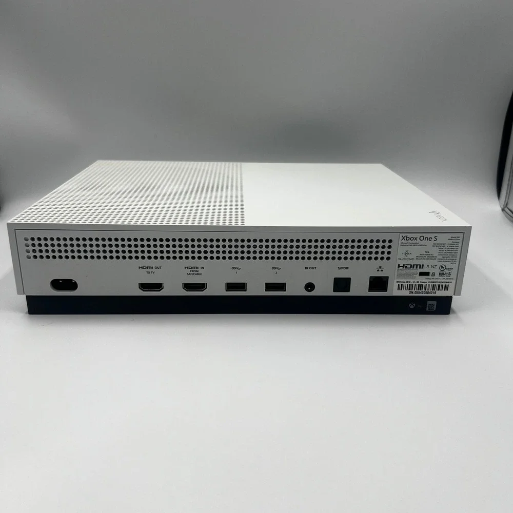 Microsoft Xbox One S Video Game Console White Model 1681 No Cables